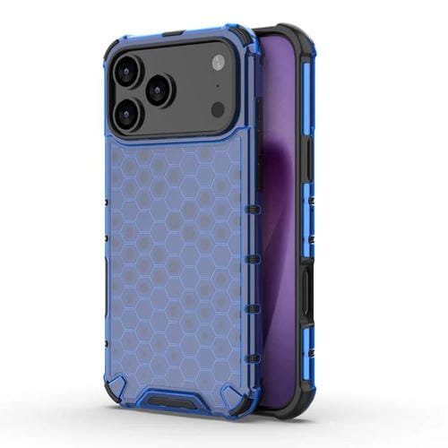 Funda antigolpes Honeycomb para iPhone 17 Pro (azul)