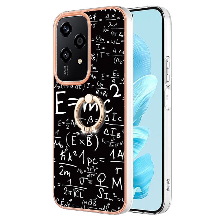 Estuche para Honor 200 Lite con Galvanoplastia Global Doble Cara IMD y Soporte para Anillo (Ecuación)