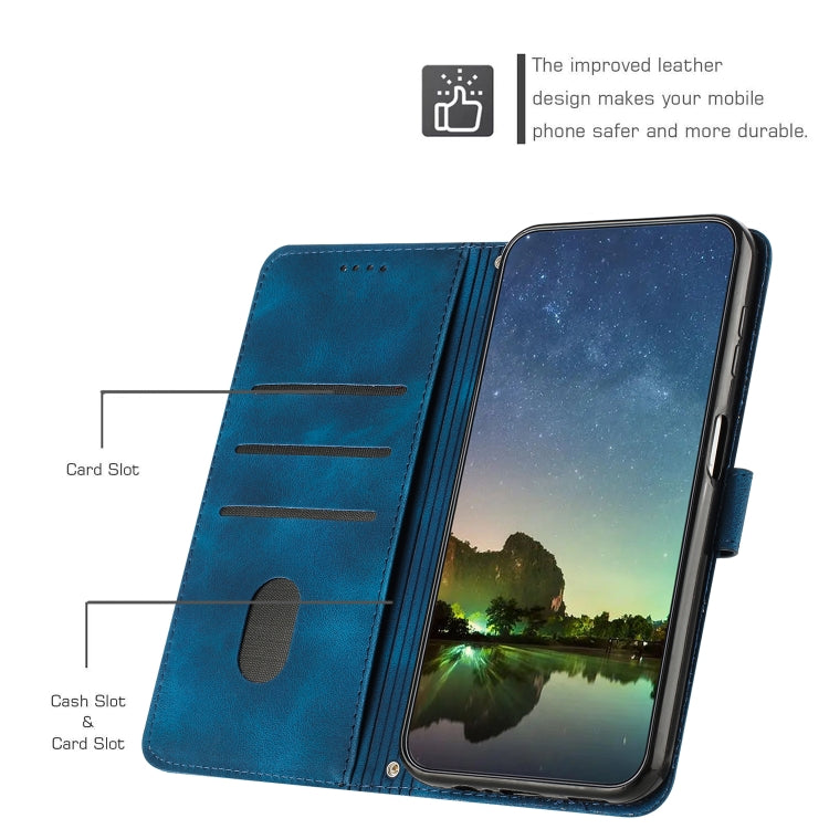 Funda de Cuero Triangular para Sony Xperia 5 Vi Dream con Cordón (Azul)