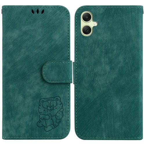 Funda para Teléfono Samsung Galaxy A05 Cuero con Relieve Little Tiger (Verde)