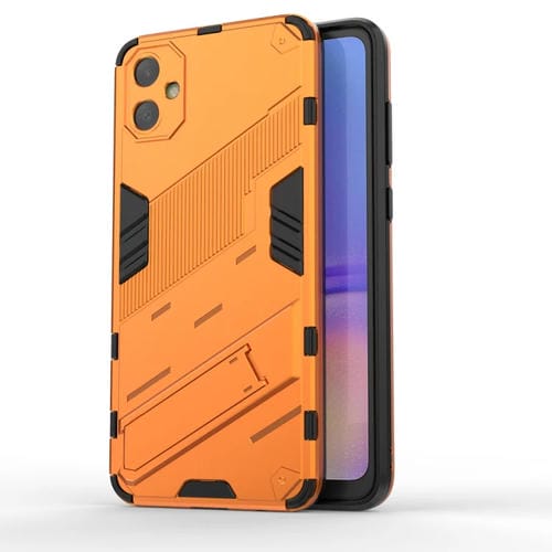 Funda para Samsung Galaxy A05 4G Punk Armor 2 en 1 PC TPU a Prueba de Golpes con Soporte Invisible (Naranja)