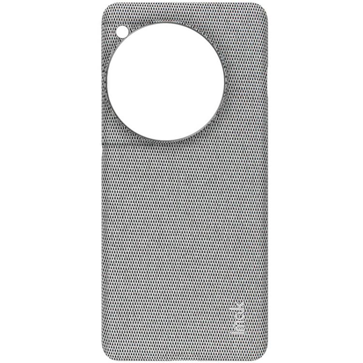 Funda de Teléfono OnePlus Ace 3/12R Imak Ruiyi Series Textura Tela PU PC (Gris Claro)