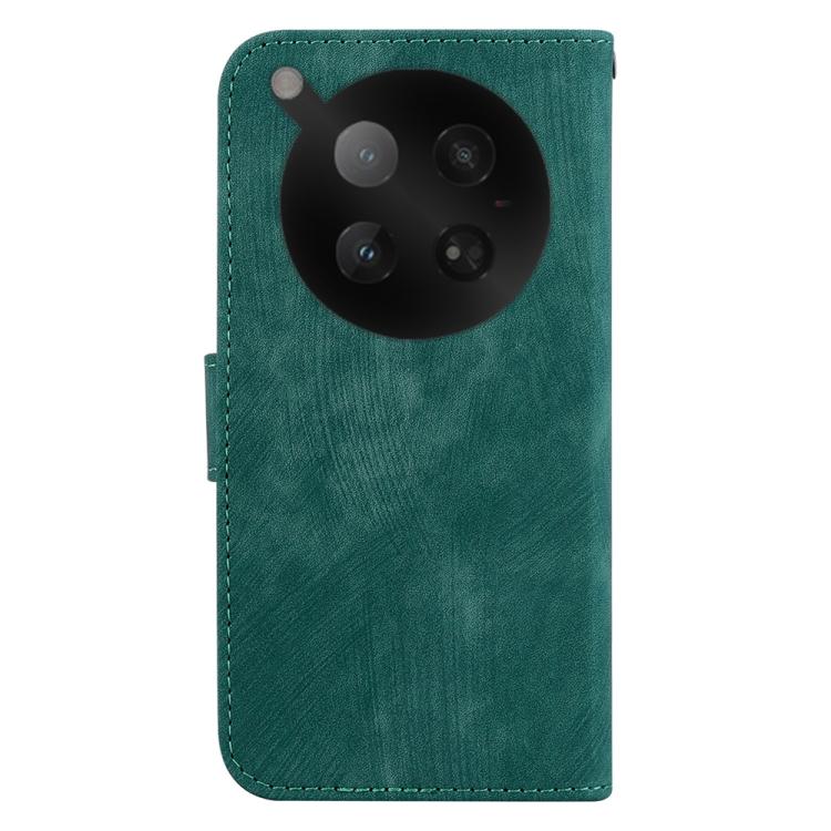 Funda de cuero con relieve de tigre para Infinix Zero 40 4G/5G (verde)