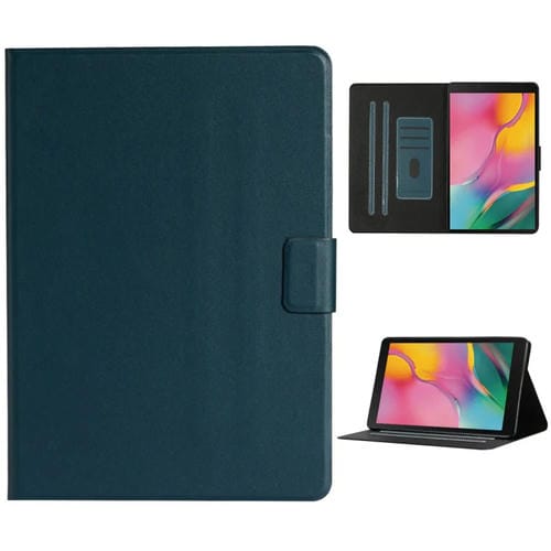 Funda para Tablet Samsung Galaxy Tab A 8.0 (2019) T290 / T295 Cuero Tapa Horizontal Ranuras Tarjetas Soporte (Verde Oscuro)