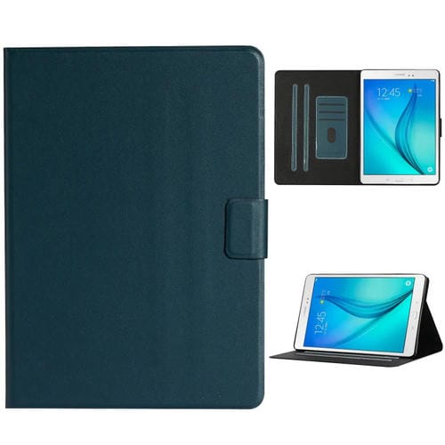 Funda para Tablet Samsung Galaxy Tab A 8.0 T350 T355C Cuero Tapa Horizontal Ranuras Soporte Suspensión (Verde Oscuro)
