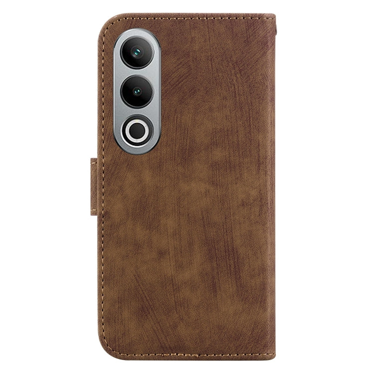 Funda para OnePlus Nord Ce4 5G de Cuero con Relieve Little Tiger (Marrón)