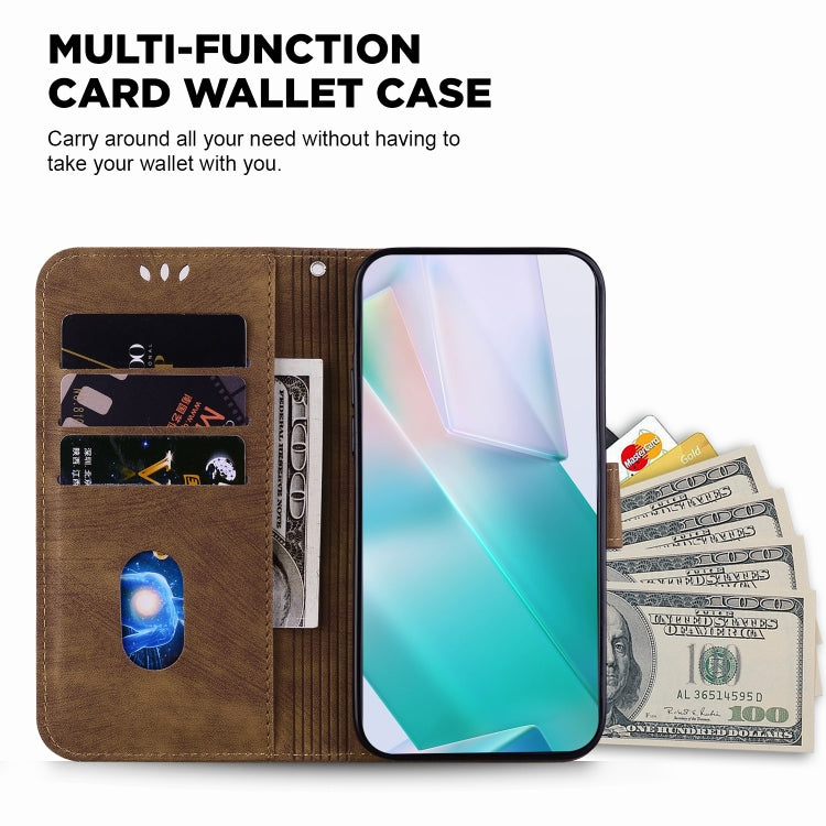 Funda para OnePlus Nord Ce4 5G de Cuero con Relieve Little Tiger (Marrón)