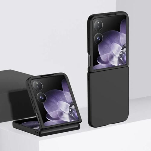 Funda de PC con tacto suave para Xiaomi Mix Flip 2 (negra)