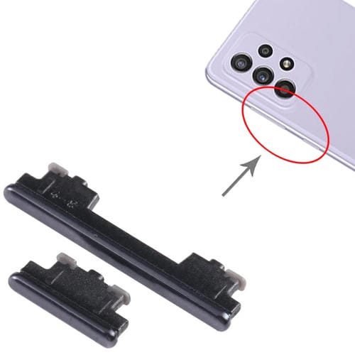 Power and Volume Buttons Samsung Galaxy A52 5G SM-A526 (10 Pieces) (Black)