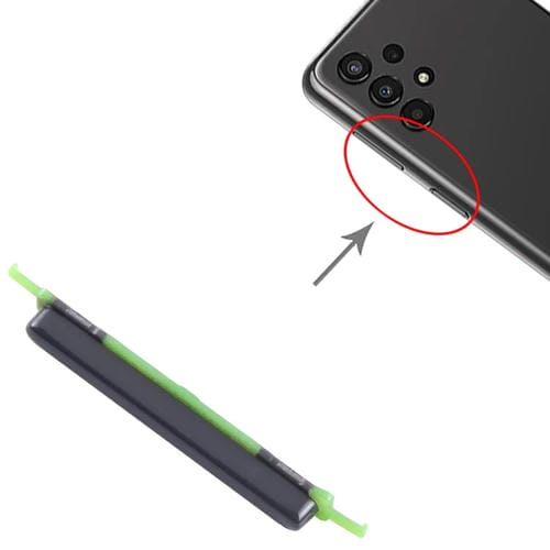 Ein- / Lautstärketasten Samsung Galaxy A23 SM-A235 (10 Stück) (Schwarz)