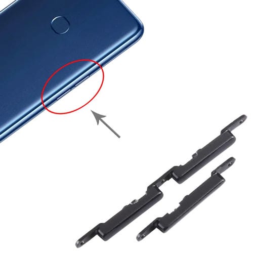Bouton d'alimentation et de volume Samsung Galaxy A10s SM-A107 (10 pièces) (Noir)