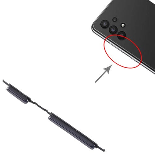 Power and Volume Buttons Samsung Galaxy A32 4G SM-A325 (Black) - (10 Pieces)