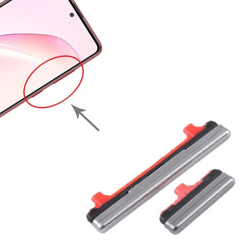 Botões de Energia e Volume Samsung Galaxy Note 10 Lite SM-N770 (Cinza) - Pacote de (10 Peças)