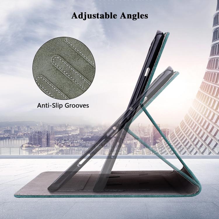 Funda de cuero con tapa y estampado de tigre para Redmi Pad 2 / Redmi Pad SE 11 2025 (verde oscuro)
