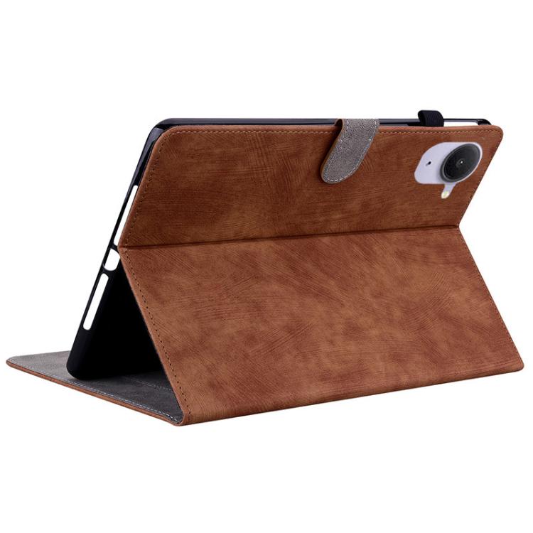 Funda de cuero con tapa y diseño de tigre para Xiaomi Redmi K Pad de 8,8 pulgadas (marrón)