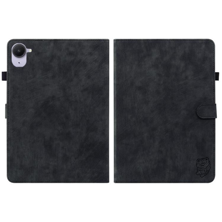 Funda de cuero con tapa y diseño de tigre para Xiaomi Redmi K Pad de 8,8 pulgadas (negro)