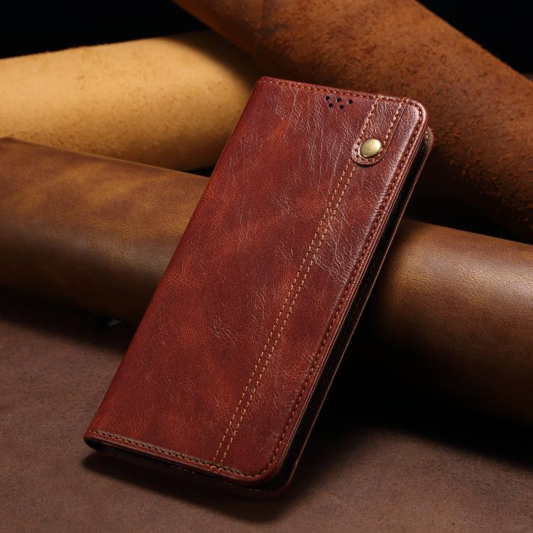 Funda de cuero con textura Crazy Horse para Huawei Nova 14 Pro (marrón)