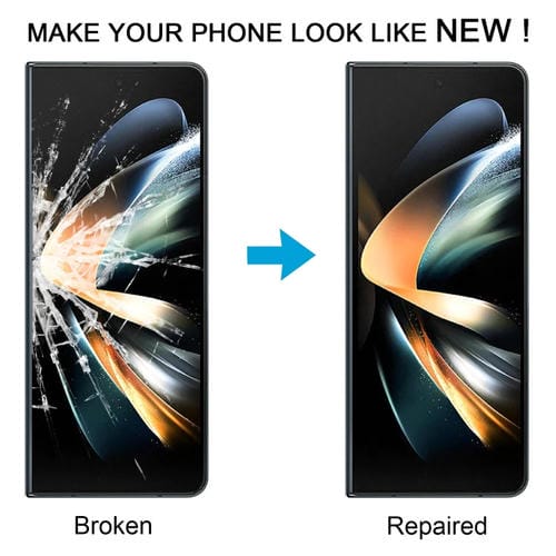 Cristal Extérieur avec Adhésif OCA Samsung Galaxy Z Fold4 SM-F936B/W23