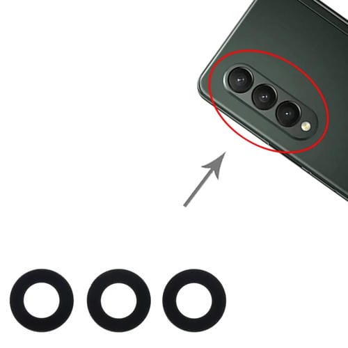 Obiettivo della fotocamera posteriore Samsung Galaxy Z Fold3 5G SM-F926B - Pacco di (10 pezzi)