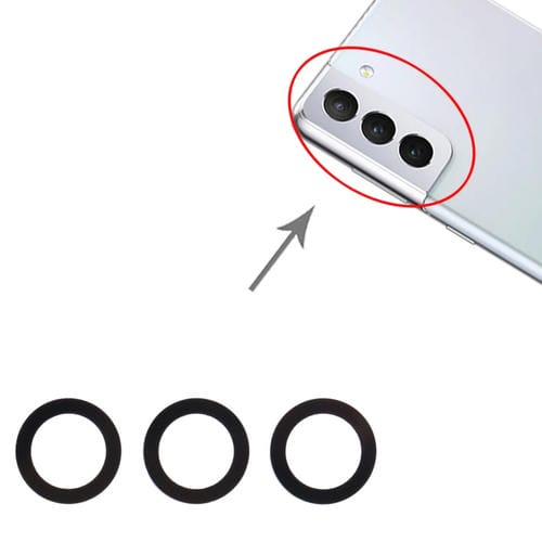 Lente de Câmara Traseira Samsung Galaxy S21+ 5G SM-G996B - Pacote de (10 Peças)