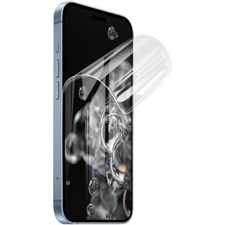 Protector de Pantalla + Imak + iPhone 15 + Película de Hidrogel + Completa Curvada + 2PCs - MOVILSTORE