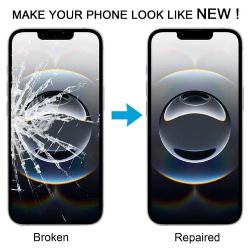 Outer Glass Lens Front Screen Apple iPhone 16e with Transparent OCA Adhesive