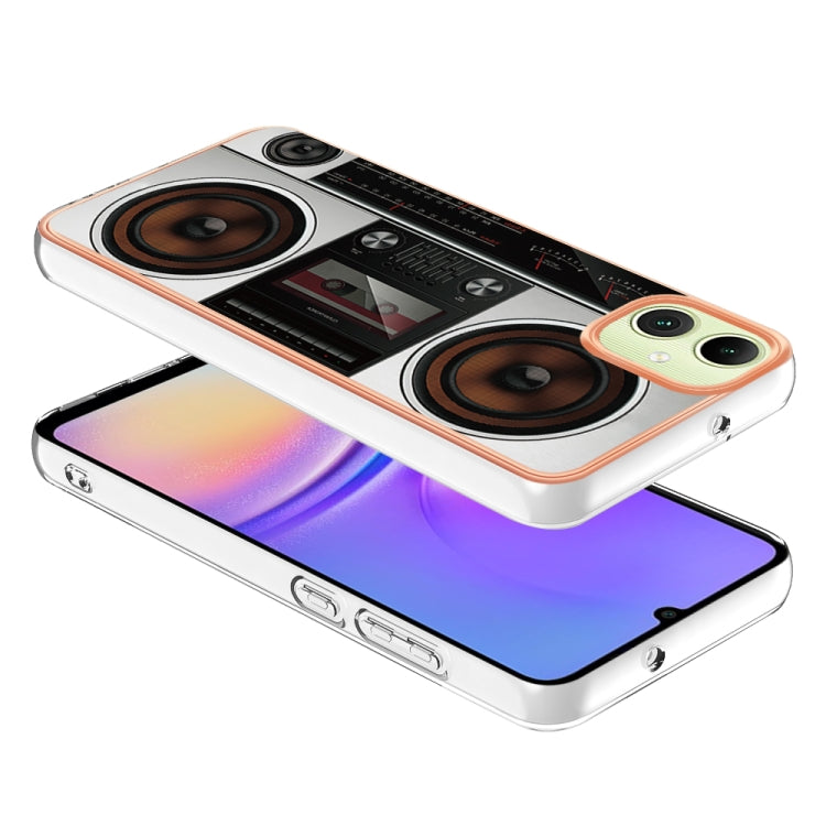 Caja de Teléfono Samsung Galaxy A05 Imd Doble Cara Mármol Galvanizado (Radio Retro)
