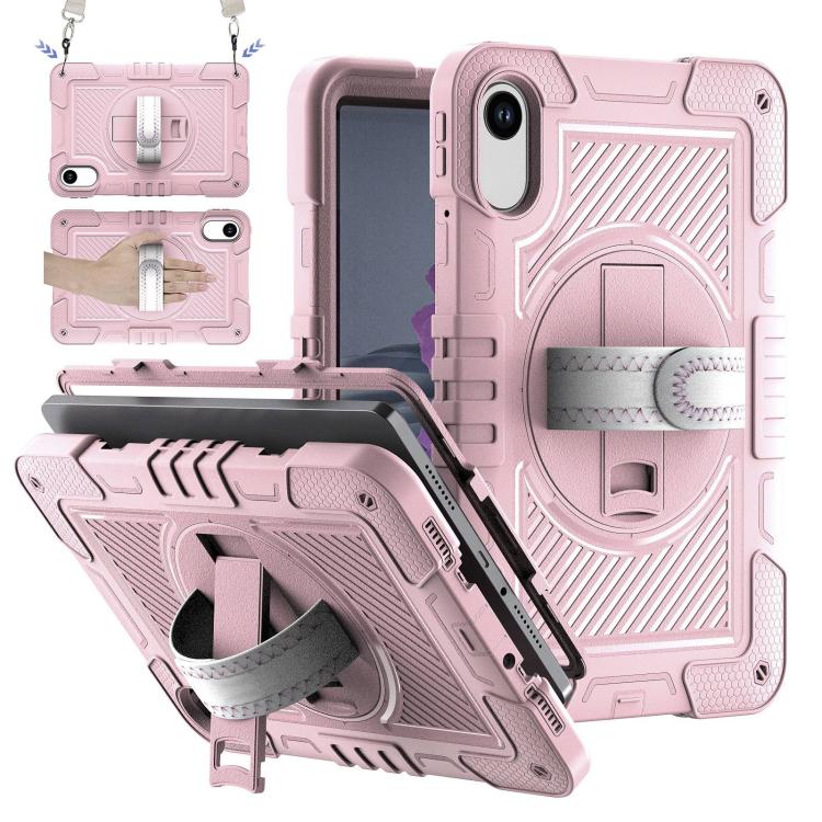 Funda de silicona para Xiaomi Redmi Pad 2 con rotación de 360 grados y contraste para PC (oro rosa)
