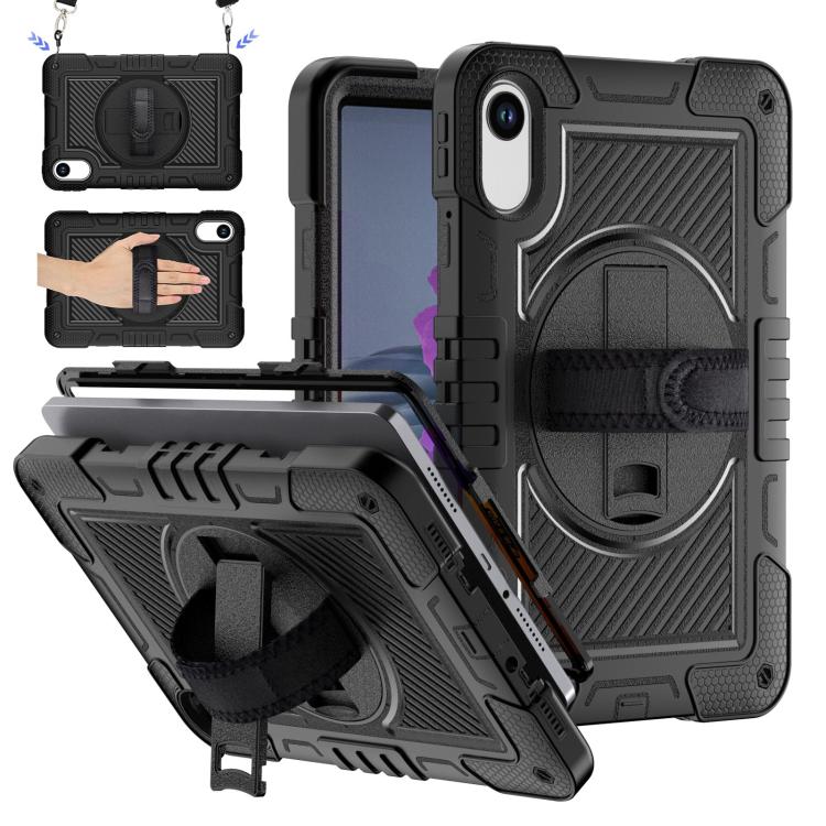 Funda de silicona para Xiaomi Redmi Pad 2 con rotación de 360 grados y contraste para PC (negra)