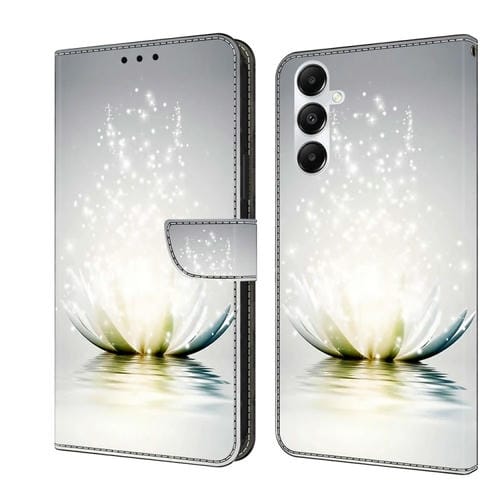 Funda Protectora de Cuero para Samsung Galaxy A05S Crystal 3D a Prueba de Golpes (Loto Claro)