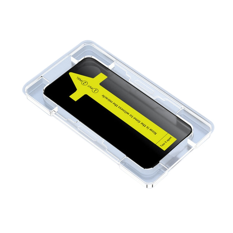 Película de Vidrio Templado para iPhone 15 Antiestática Prueba de Polvo Fijación Rápida Anti-Peeping (25 Piezas) - MOVILSTORE