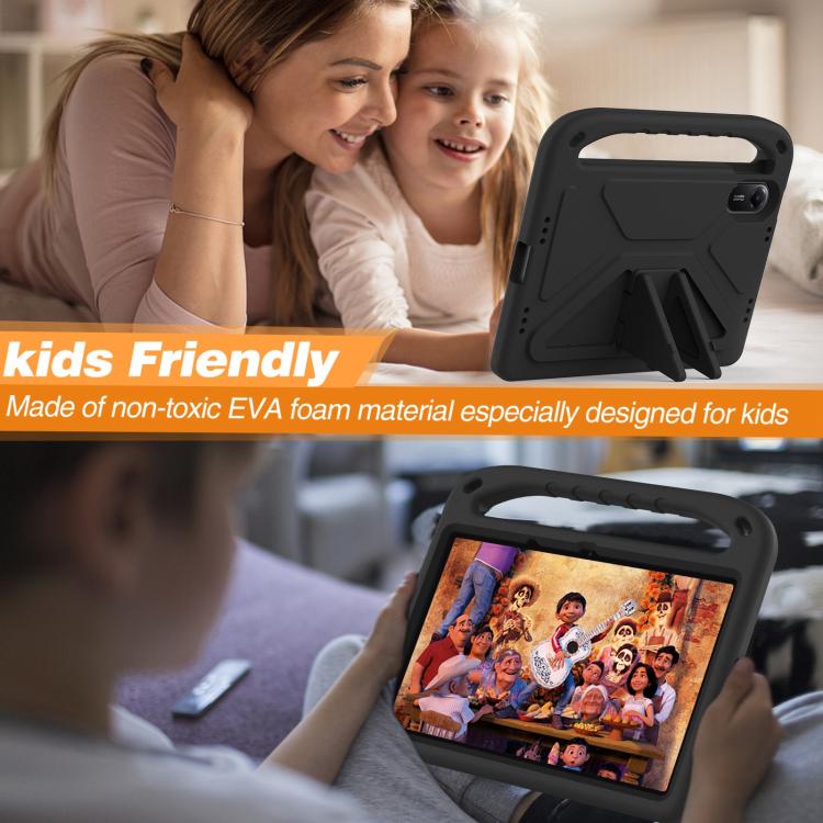Funda de EVA a prueba de golpes con asa y soporte para Xiaomi Redmi Pad 2 (negra)