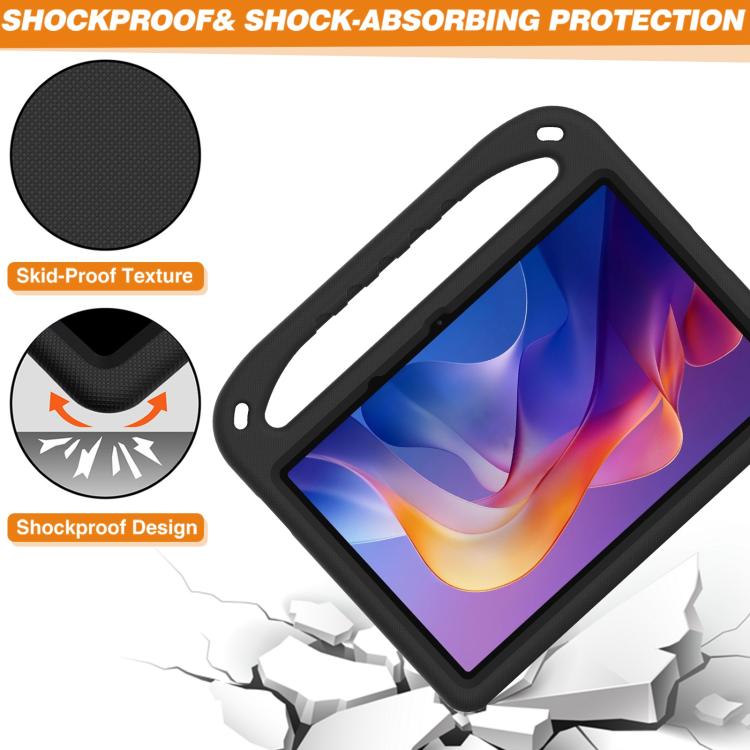 Funda de EVA a prueba de golpes con asa y soporte para Xiaomi Redmi Pad 2 (negra)