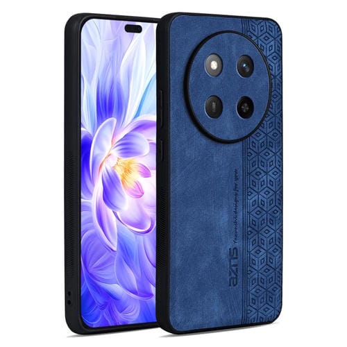 Funda para Teléfono Azns con Efecto Piel en Relieve 3D para Honor X60 Pro (Azul Zafiro)