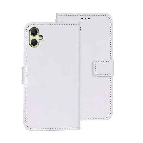 Funda de Cuero Idewei Crazy Horse Texture para Samsung Galaxy A05 4G con Soporte (Blanco)