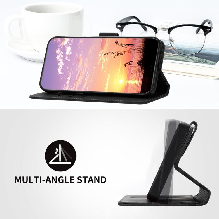Funda de Cuero Huawei Nova 8 Se con Relieve Cabeza de Elefante y Cordón (Negro)