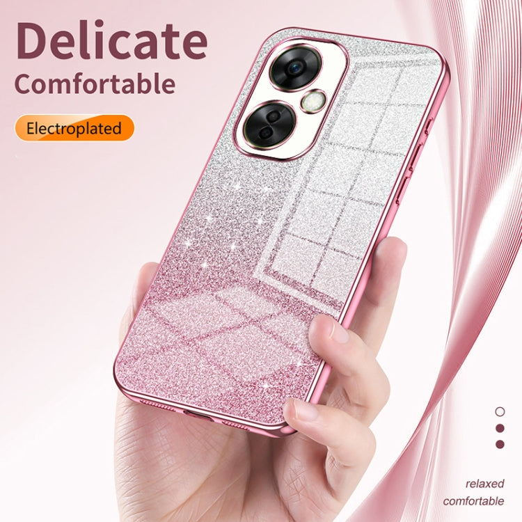 Funda para Teléfono OnePlus 13 con Acabado Galvanizado en Polvo y Purpurina Degradada (Morado)