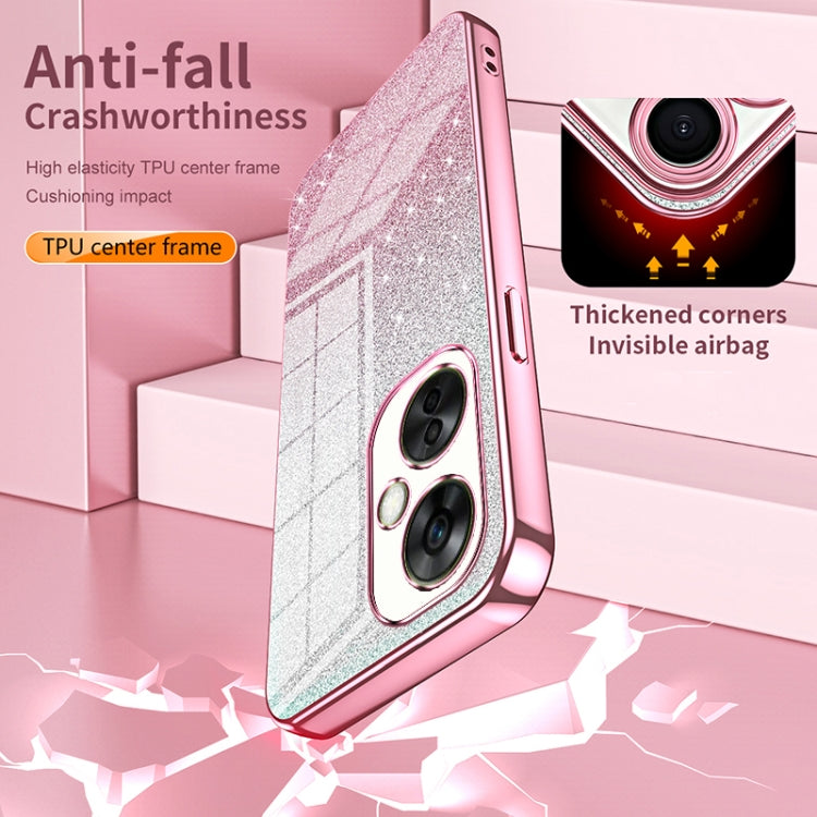 Funda para Teléfono OnePlus 13 con Acabado Galvanizado en Polvo y Purpurina Degradada (Morado)