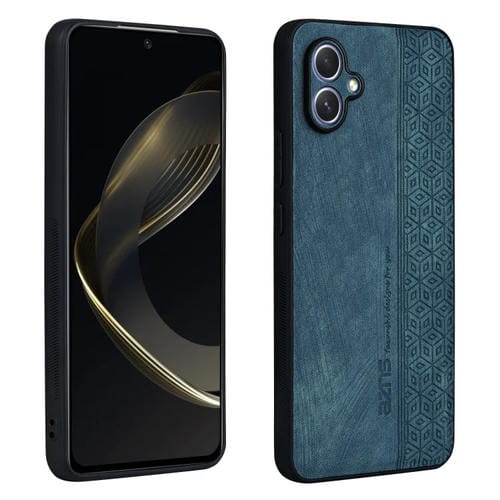 Funda para Teléfono Samsung Galaxy A05 Azns Sensación de Piel En Relieve 3D (Verde Oscuro)