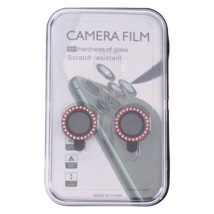 Anillo Protector de Lente Cámara 9H para iPhone 15 Pro Max / 15 Pro (Rojo) - MOVILSTORE