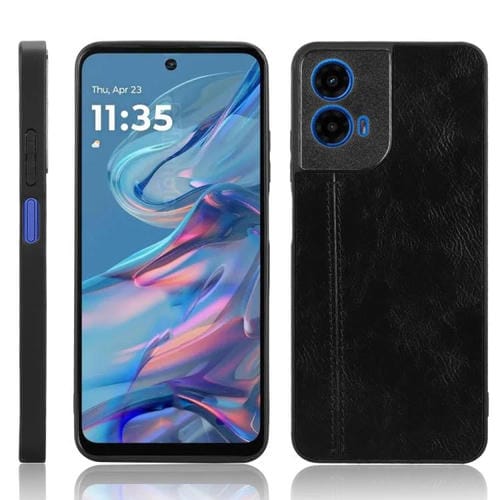 Funda para Teléfono Motorola Moto G45 5G Estampado de Vaca (Negra)