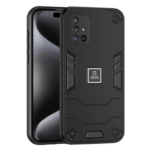 Funda para Teléfono Samsung Galaxy A71 4G 2 En 1 a Prueba de Golpes (Negro)
