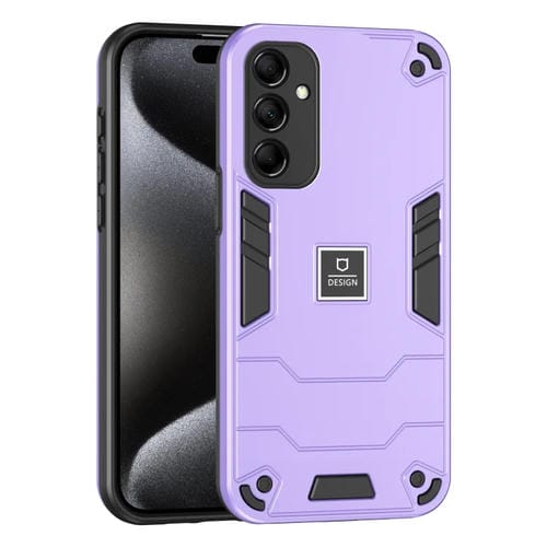 Funda para Teléfono Samsung Galaxy M14 2 En 1 a Prueba de Golpes (Púrpura)