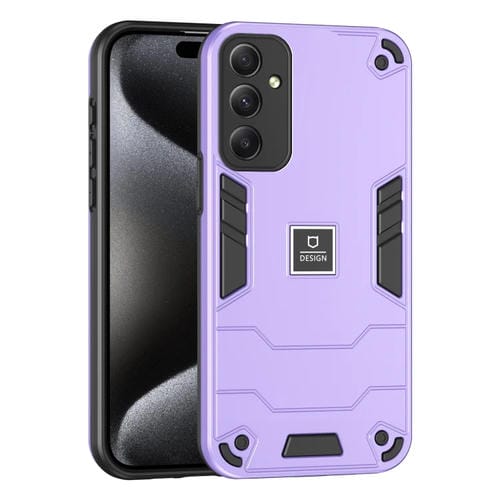 Funda para Teléfono Samsung Galaxy M34 5G 2 En 1 a Prueba de Golpes (Púrpura)