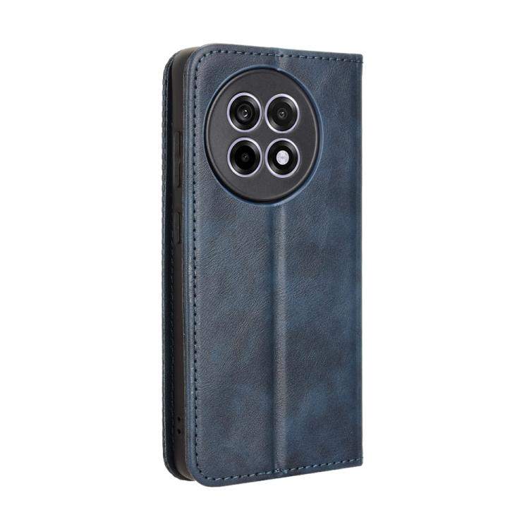 Funda de Cuero OnePlus Ace 5 5G / 5 Pro 5G / 13R 5G Textura Retro Hebilla Magnética (Azul)