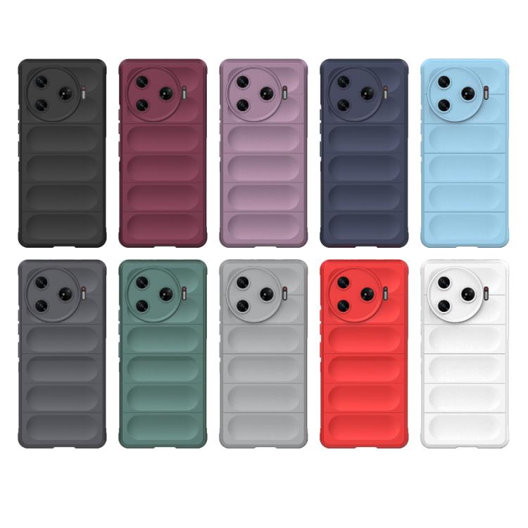 Funda TPU + Franela Protección Mágica Global Tecno Camon 30 Pro 5G (Rojo Vino)