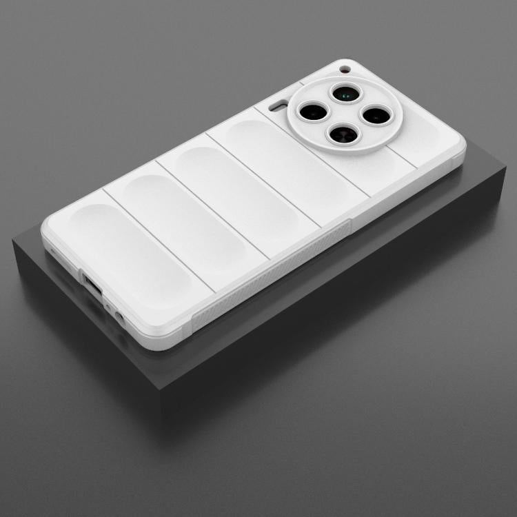 Funda TPU + Franela Tecno Camon 30 4G Global Magic Shield (Blanca)