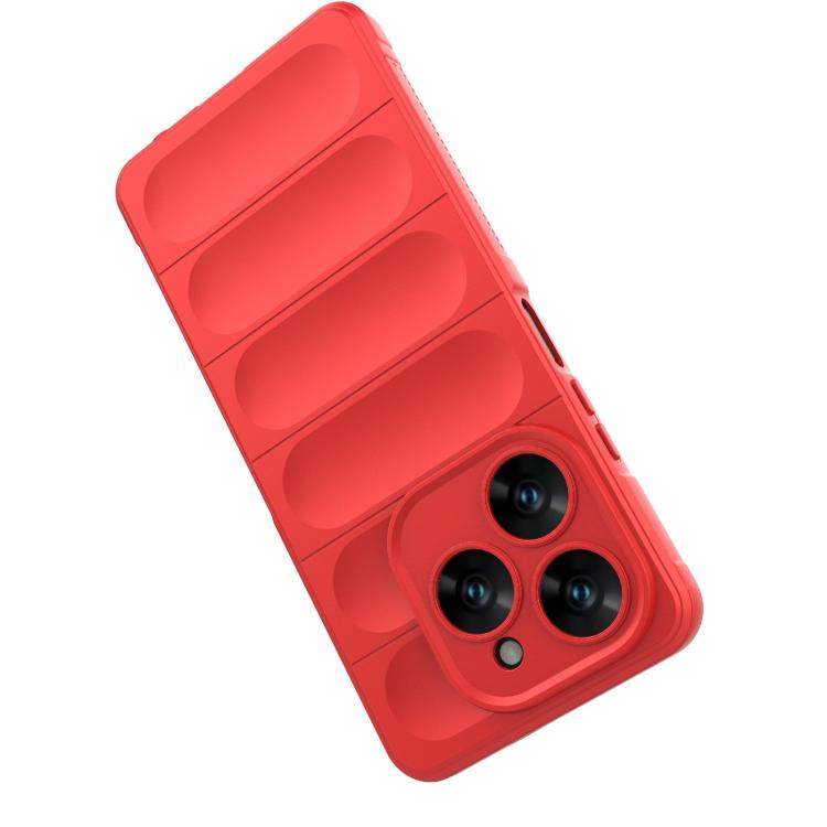 Funda TPU + Franela Tecno Spark 20 Pro 4G Protección Mágica Global (Roja)