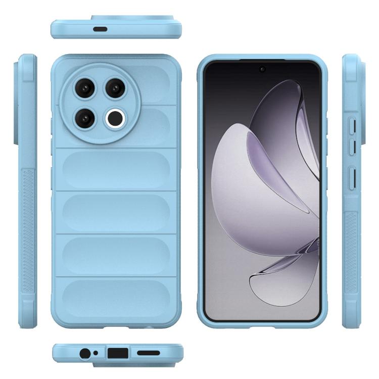 Funda TPU + Franela Tecno Spark 30 Pro Protección Mágica Global (Azul Claro)
