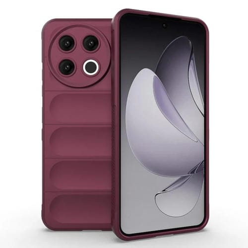 Funda TPU + Franela Tecno Spark 30 Pro Protección Mágica Global (Rojo Vino)